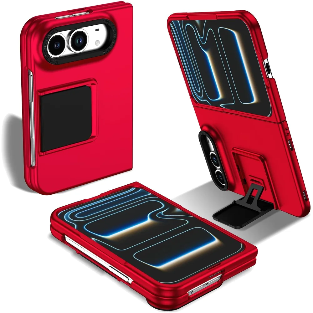Square Kickstand Case for iPhone Duo in Red