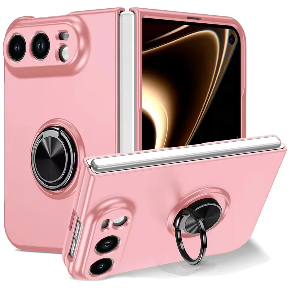 Magnetic Ring Stand Case for iPhone Duo in Pink